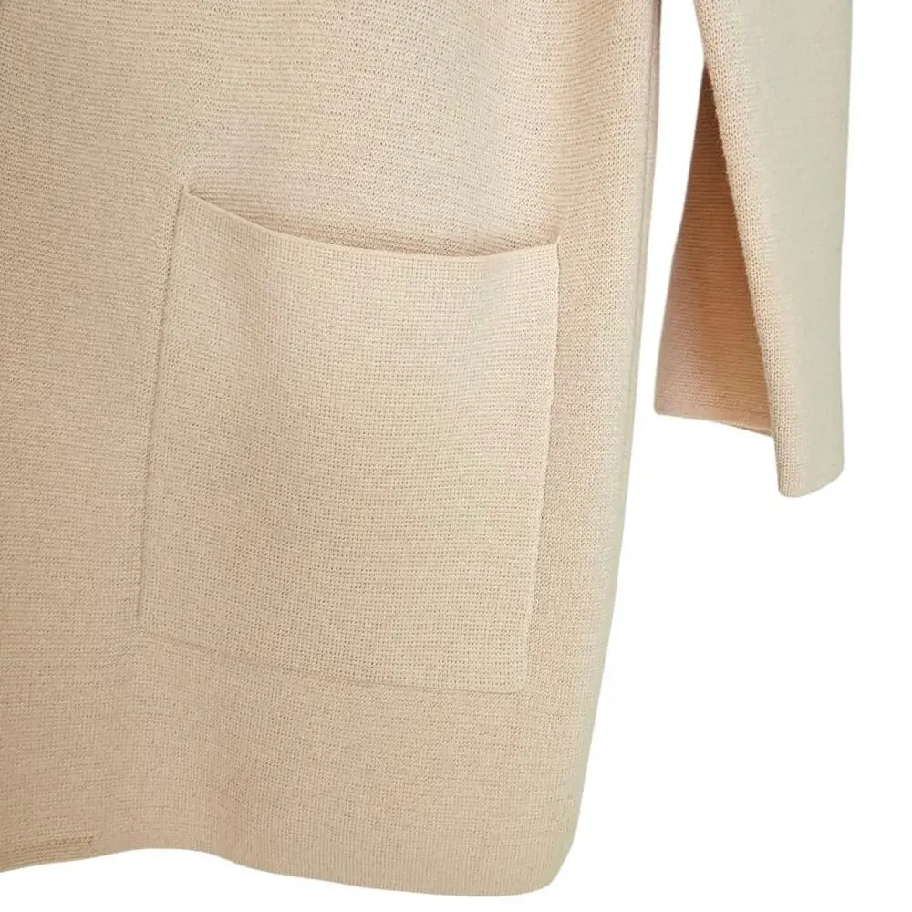J. Crew Blush Pink Sophie Open Front Sweater Blazer - Picture 4 of 6